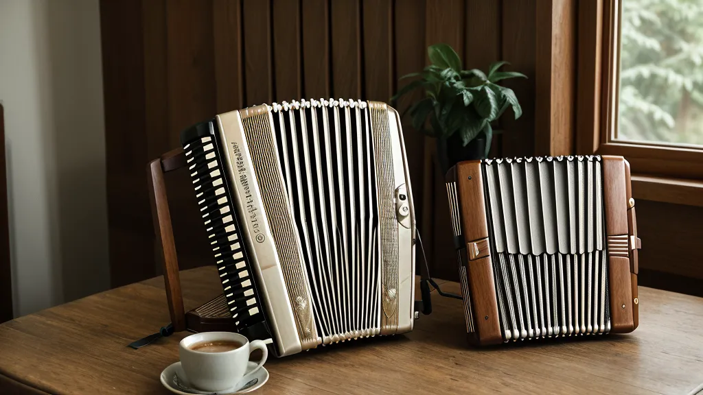 Nahaufnahme der Lederbälge einer gebrauchten Ziehharmonika – Ziehharmonika-Einstieg ohne Notenkenntnisse
