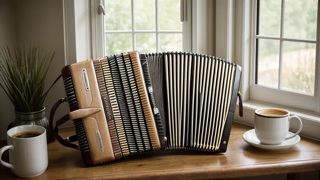 Finger auf den Knöpfen einer zweireihigen Ziehharmonika beim Üben ohne Noten
